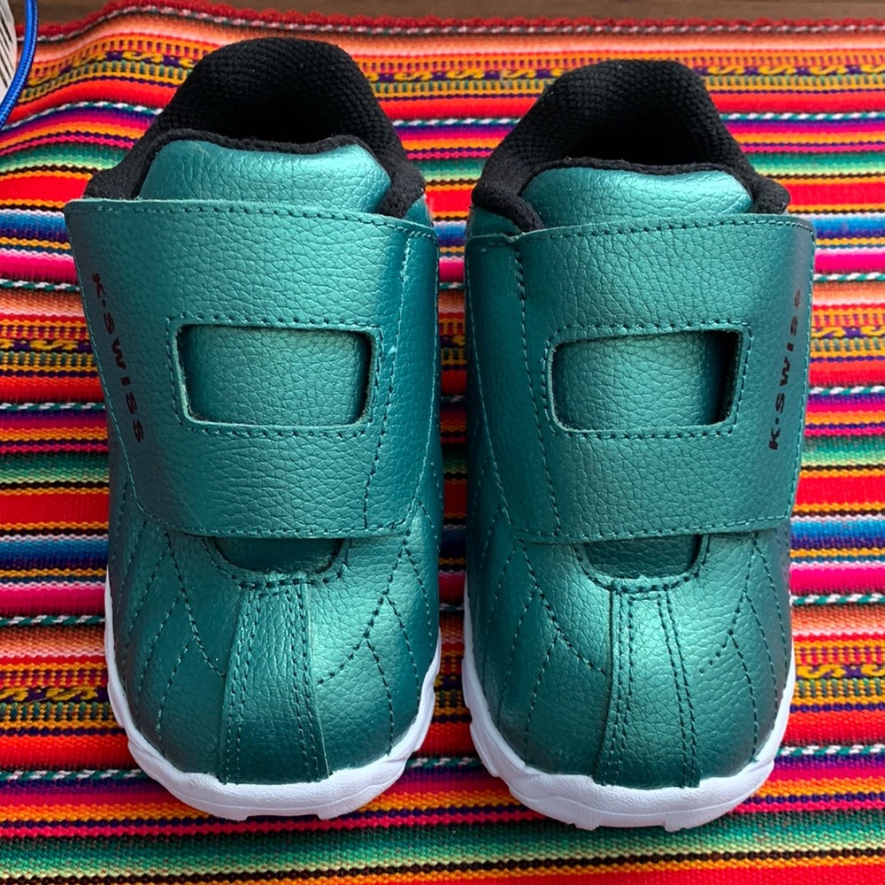K-Swiss 26554-467-M Low Toddler Size 8.5c Metallic Teal Sneakers